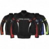 ALPHA CYCLE GEAR Atmungsaktive Motorradjacke, Netzstoff,Protektoren,Rot