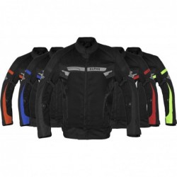 ALPHA CYCLE GEAR Atmungsaktive Motorradjacke, Netzstoff,Schwarz