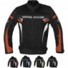 ALPHA CYCLE GEAR Atmungsaktive Motorradjacke, Netzstoff,orange Farbe