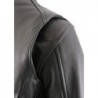 Milwaukee Leather Damen-Motorradjacke, belüftet, Leder,Schwarz