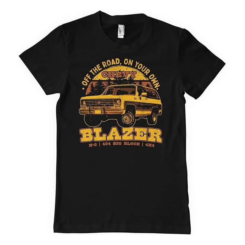 Chevrolet Offizielles Lizenzprodukt Chevy Blazer Off The Road Herren-T-Shirt Größen:XXL