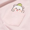 Milkmochabear Pocket Milk & Mokka T-Shirt - süßes Unisex T-Shirt Größen:XL