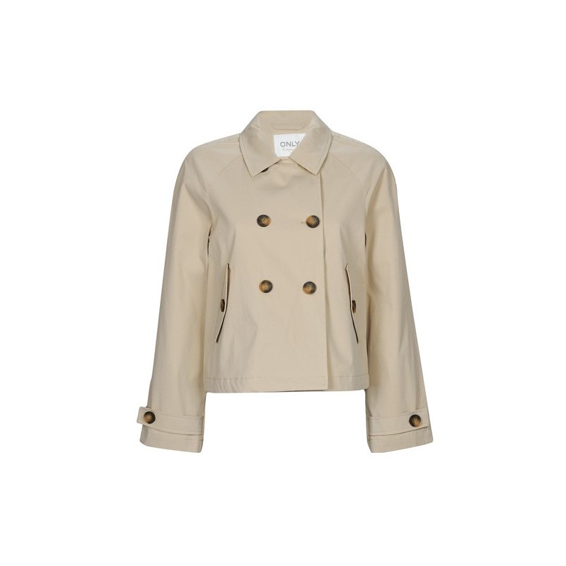 ONLAPRIL SHORT TRENCHCOAT CC Beige Size:M in stock